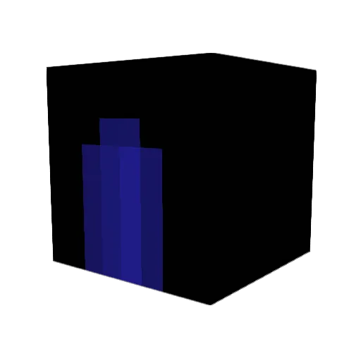 Filler_1 Minecraft avatar head, 3D render