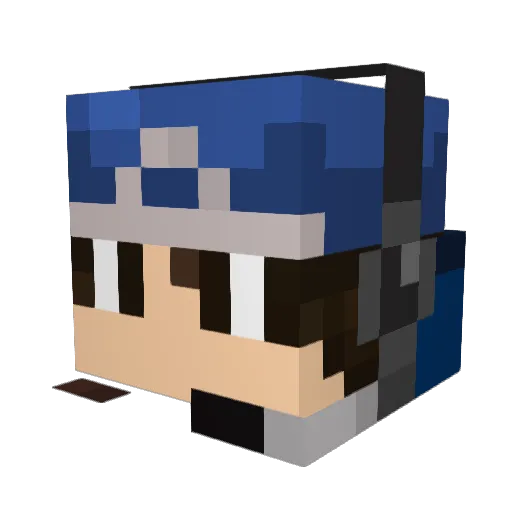 Fillet_of_Fish Minecraft avatar head, 3D render