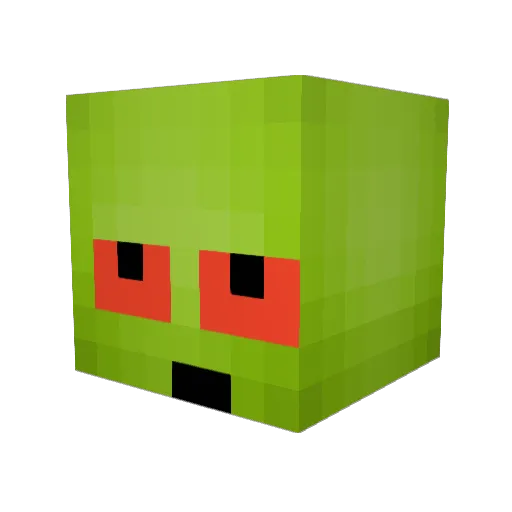 Fillix13 Minecraft avatar head, 3D render