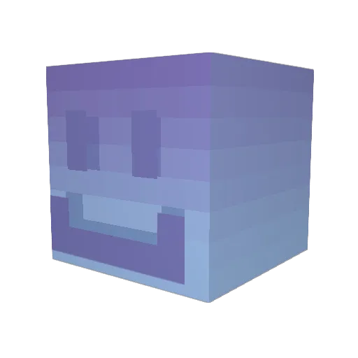 FillusDoesASMR Minecraft avatar head, 3D render