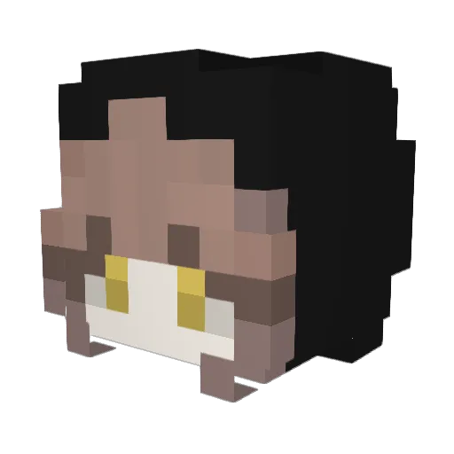 Filmilia Minecraft avatar head, 3D render