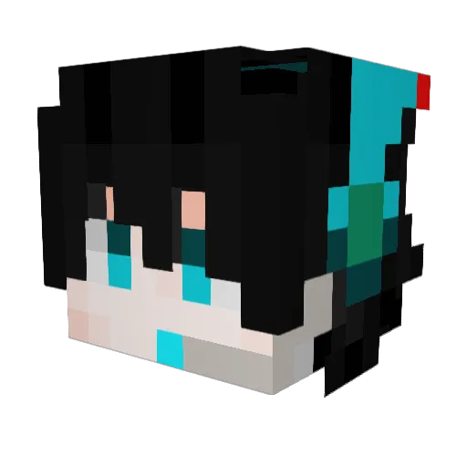 Filmza20 Minecraft avatar head, 3D render