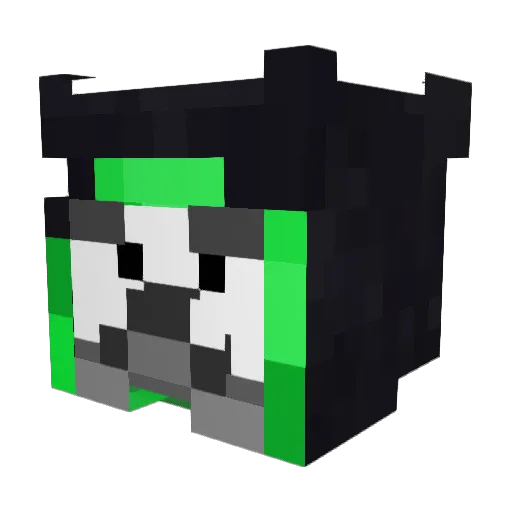 Filoshere Minecraft avatar head, 3D render