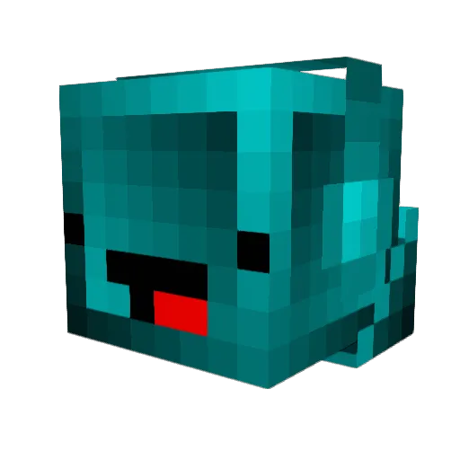 Filrub Minecraft avatar head, 3D render