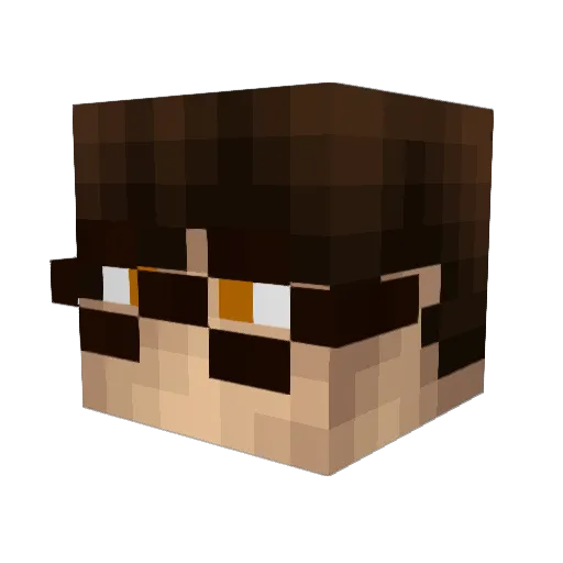 FilterExel Minecraft avatar head, 3D render