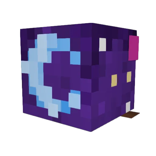 Filtered99 Minecraft avatar head, 3D render