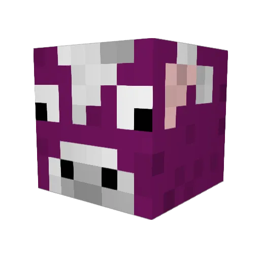 FilthyBow Minecraft avatar head, 3D render