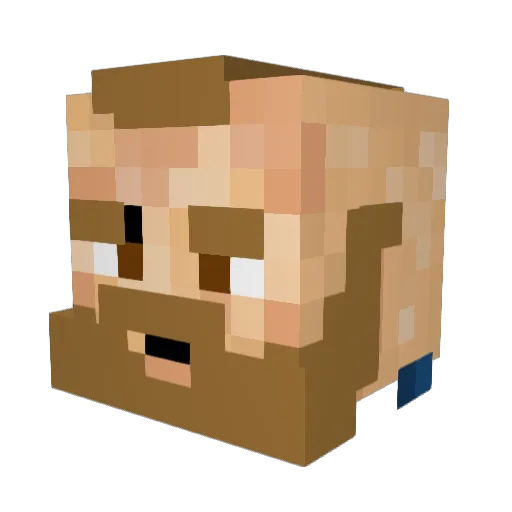 Filthy_Mcnasty87 Minecraft avatar head, 3D render