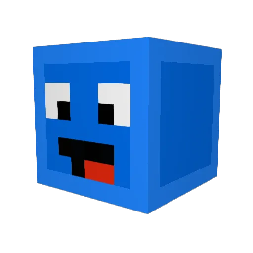 Filu01 Minecraft avatar head, 3D render