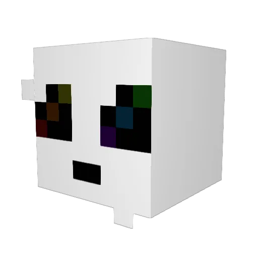 Filu4321 Minecraft avatar head, 3D render