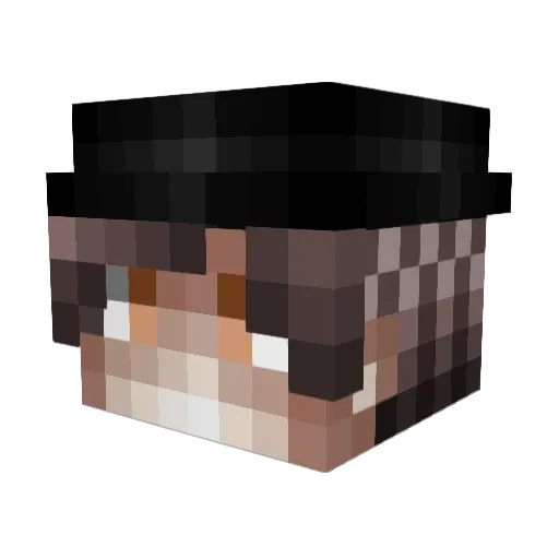 Filys1 Minecraft avatar head, 3D render