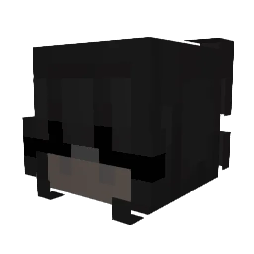 Filzyg Minecraft avatar head, 3D render