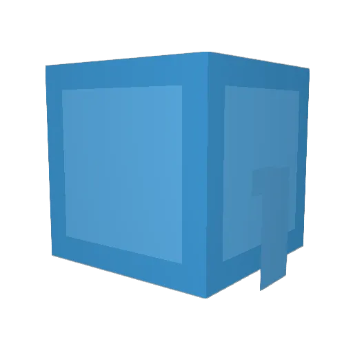 Fin5ter Minecraft avatar head, 3D render