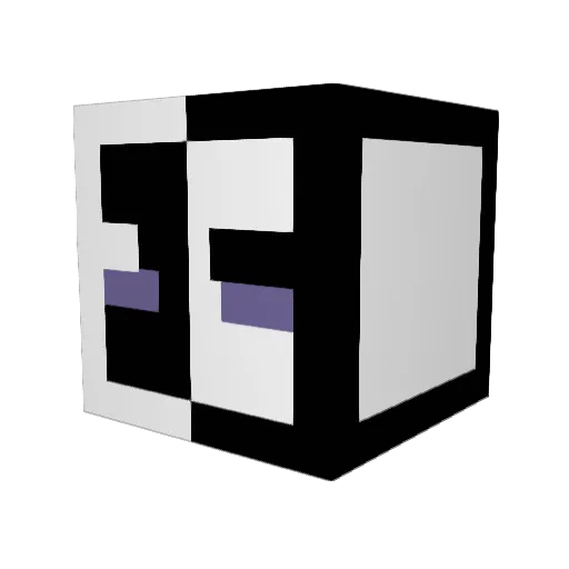 FinBacon Minecraft avatar head, 3D render
