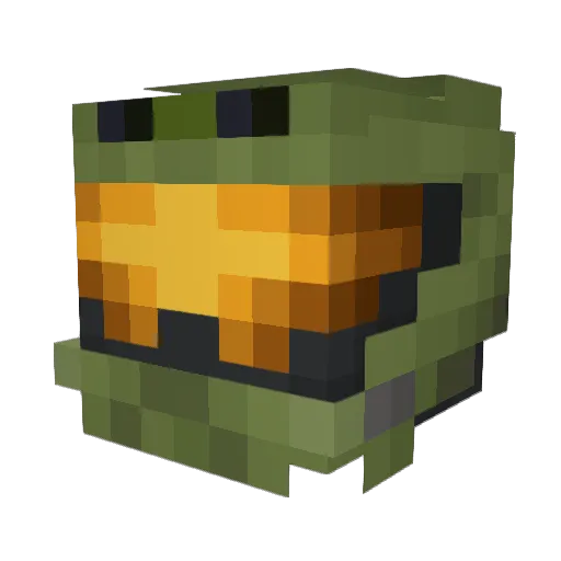 FinMan2025 Minecraft avatar head, 3D render