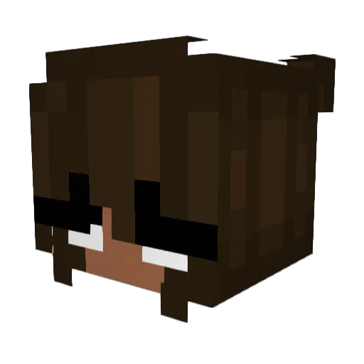 FinRizzo Minecraft avatar head, 3D render