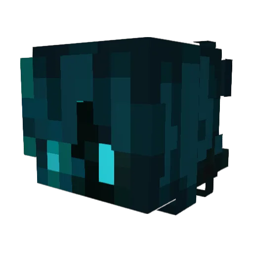 FinTheProtogen Minecraft avatar head, 3D render