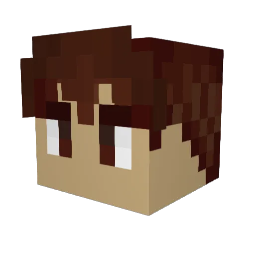 Finafisken88 Minecraft avatar head, 3D render