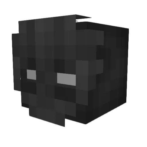 Final62 Minecraft avatar head, 3D render