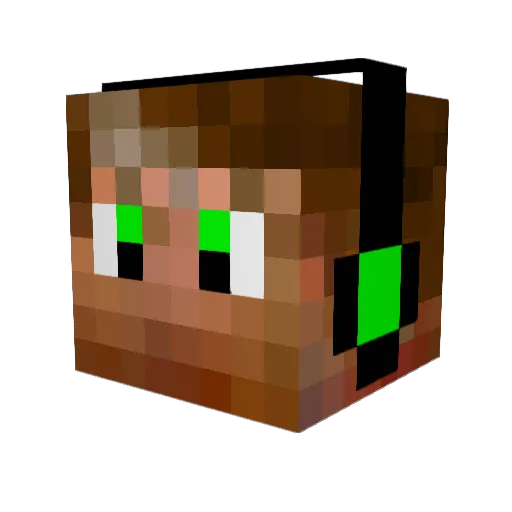 FinalBossMC Minecraft avatar head, 3D render