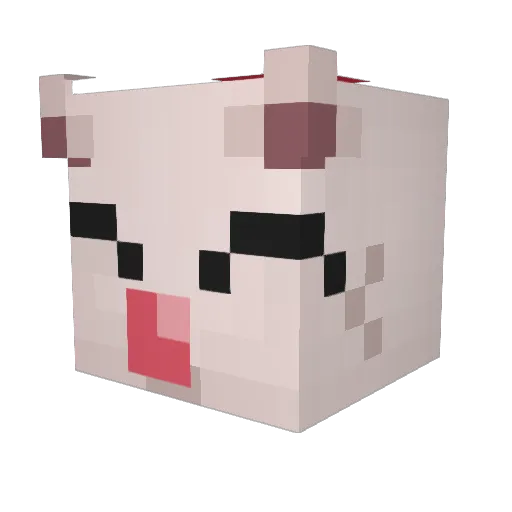 FinalFantasyIX Minecraft avatar head, 3D render