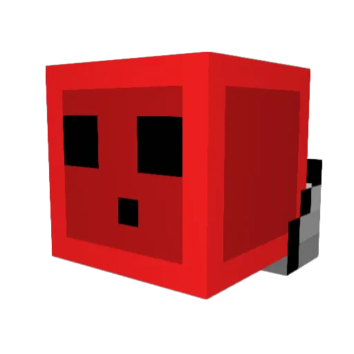 FinalJet Minecraft avatar head, 3D render