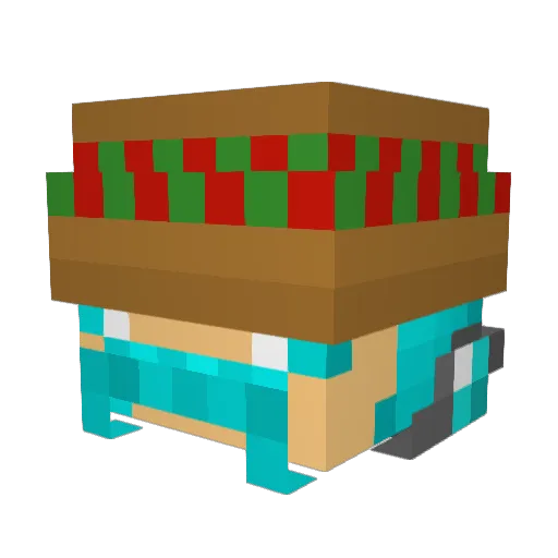FinalSmafa Minecraft avatar head, 3D render
