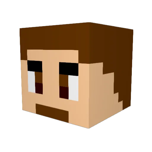 Final_Fanatik Minecraft avatar head, 3D render