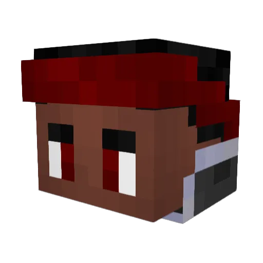Final_Ninja Minecraft avatar head, 3D render
