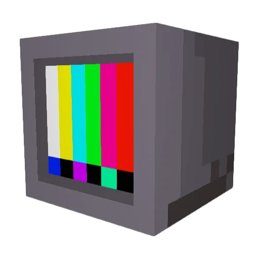 Final_Rainbow Minecraft avatar head, 3D render