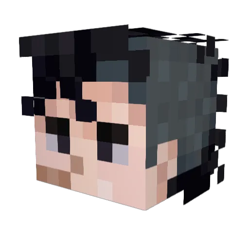 Final_Wars Minecraft avatar head, 3D render