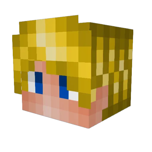 FinallyIamFree Minecraft avatar head, 3D render
