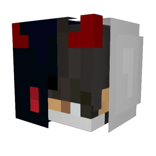 Finalword Minecraft avatar head, 3D render