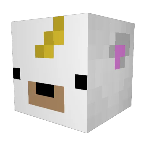 Finane64 Minecraft avatar head, 3D render