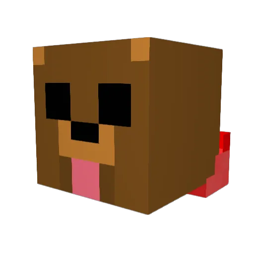 Finbarhepp Minecraft avatar head, 3D render