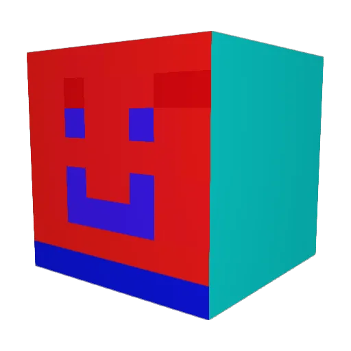 Fincentt Minecraft avatar head, 3D render