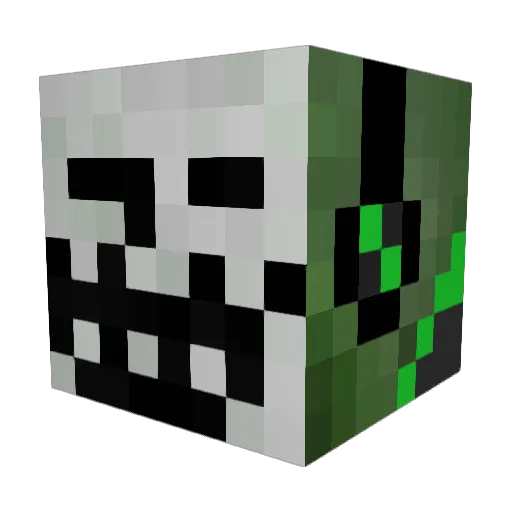 Finchee Minecraft avatar head, 3D render