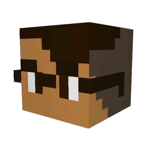 Finding_Peace Minecraft avatar head, 3D render