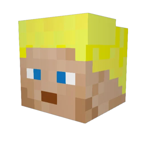 Findus_0815 Minecraft avatar head, 3D render