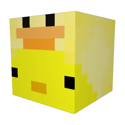 FineGeoduck6068 Minecraft avatar head, 3D render