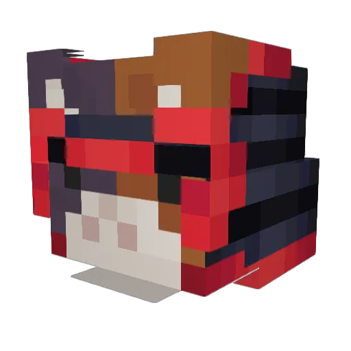 FineHeartIsHere Minecraft avatar head, 3D render