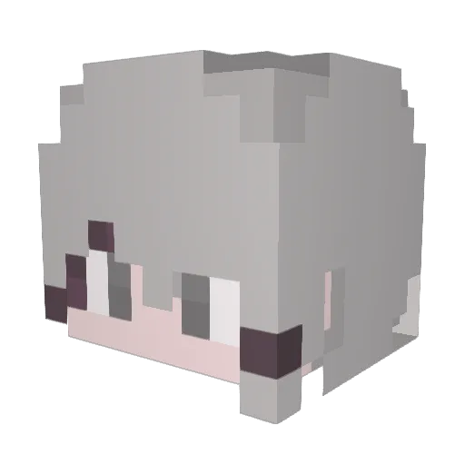 Fine_Dust Minecraft avatar head, 3D render