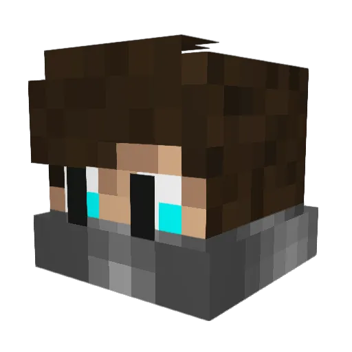 FinesseBanxAlt Minecraft avatar head, 3D render