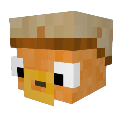 FinessedFish Minecraft avatar head, 3D render