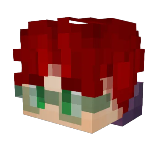 Finex_Mine Minecraft avatar head, 3D render
