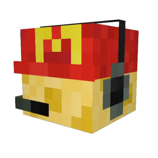 Finfren_X Minecraft avatar head, 3D render