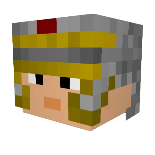 Finfulifo Minecraft avatar head, 3D render