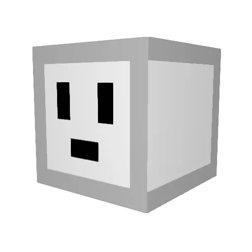 Fingal007 Minecraft avatar head, 3D render