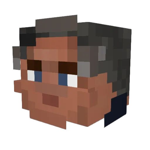 Minecraft-Avatar von FingerMan37: Kopf als 3D-Render