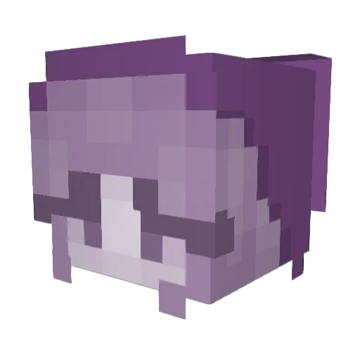 FingerUpAssss Minecraft avatar head, 3D render
